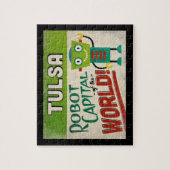 タルサオクラホマロボット – おもしろいヴィンテージ ジグソーパズル (縦)