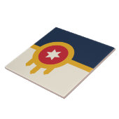 タルサシティ国旗のタイル タイル (側面)