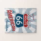 タルサルート66ヴィンテージアメリカオクラホマ ジグソーパズル (横)