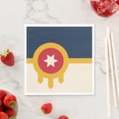 タルサ国旗（オクラホマ州） スタンダードランチョンナプキン (インサイチュ)