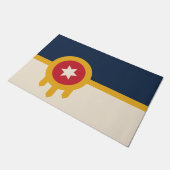 タルサ国旗（オクラホマ州） ドアマット (アングル)