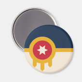 タルサ国旗（オクラホマ州） マグネット (正面/裏面)