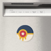 タルサ国旗（オクラホマ州） マグネット (インサイチュ (食洗機))