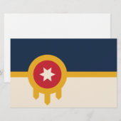 タルサ国旗(オクラホマ州) 便箋 (正面/裏面)