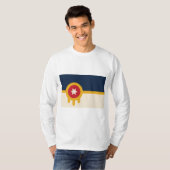 タルサ国旗（オクラホマ州） Tシャツ (正面フル)