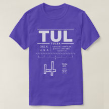 タルサ国際的空港TUL Tシャツ