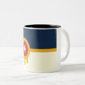 タルサ州旗 ツートーンマグカップ (正面右)