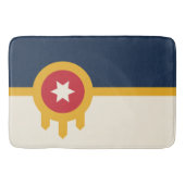 タルサ市旗の付いた大浴場 バスマット (正面)