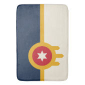 タルサ市旗の付いた大浴場 バスマット (正面縦)