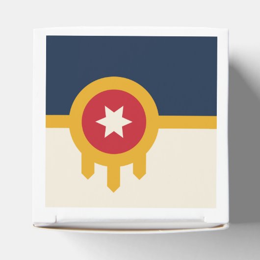 タルサ市旗を持つ愛国的な優遇箱 フェイバーボックス (上部)