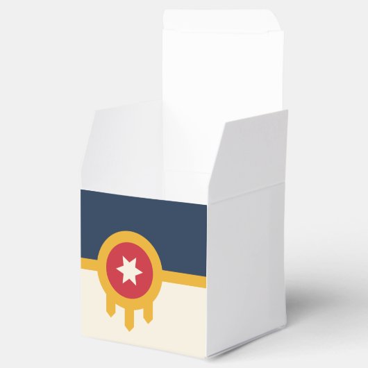 タルサ市旗を持つ愛国的な優遇箱 フェイバーボックス (オープン)