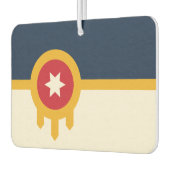 タルサ市旗を持つ車の空気フレッシュ カーエアーフレッシュナー (左)