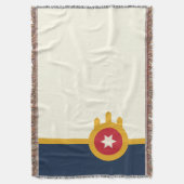 タルサ市旗 スローブランケット (正面縦)