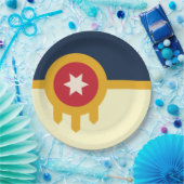 タルサ市旗 ペーパープレート (パーティー)