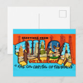 タルサ オクラホマ グリーティング ポストカード (正面/裏面)