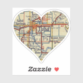 タルサOKレトロマップ シール