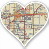 タルサOKレトロマップ シール (正面)