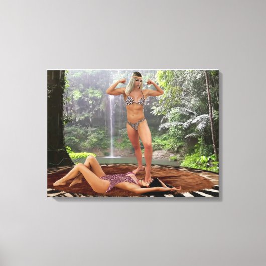 タルザナの勝利ポーズ キャンバスプリント (正面)