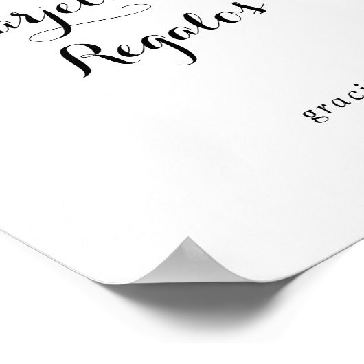 タルジェスペインのタス・レガロス徴候 ポスター (角)