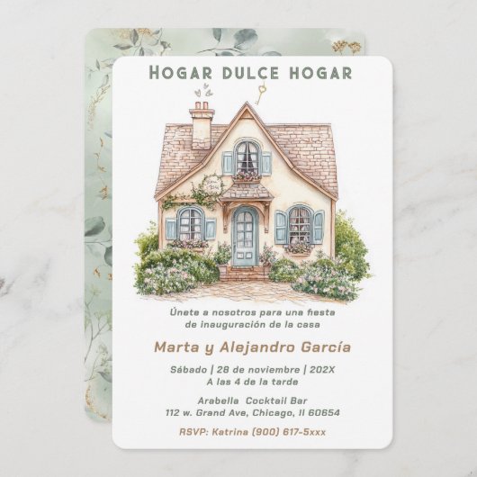 タルジェタスデインビタシオンパラインプレタシオンカーサ 招待状 (正面/裏面)