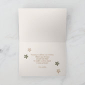 タルジェタデアグラディミエントテディベアスペインのベビー サンキューカード (内部)