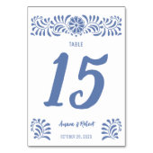 タルジェタデメサタラベラメキシカーナ テーブルナンバー (裏面)