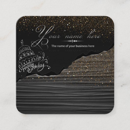 タルジェタデヴィシタパステレリア スクエア名刺 (正面)