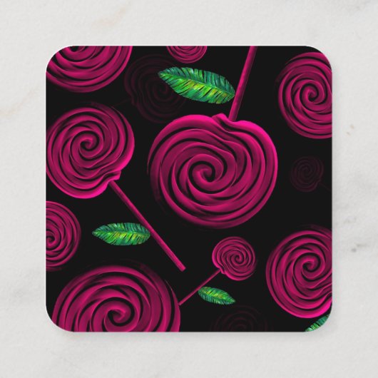 タルジェタデヴィシタパステレリア スクエア名刺 (裏面)