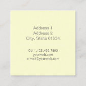 タルジェタデヴィシタ-リネアス-アマリロ スクエア名刺 (裏面)