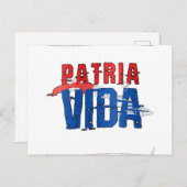 タルジェタポレスティシャルパトリアvida ポストカード (正面/裏面)