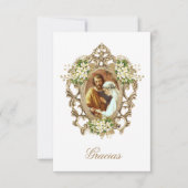 タルジェタ・デ・アグレデシメ結婚ント・ド・ボ感謝していダの サンキューカード (正面)