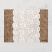 タルジェタ・デ・グラシアスのコンオラクション・レキュエルド・デ・ボーチゾ ポストカード (裏面)