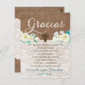 タルジェタ・デ・グラシアス・コン・オラシオン・パラ・ボーティスモ ポストカード (正面/裏面)
