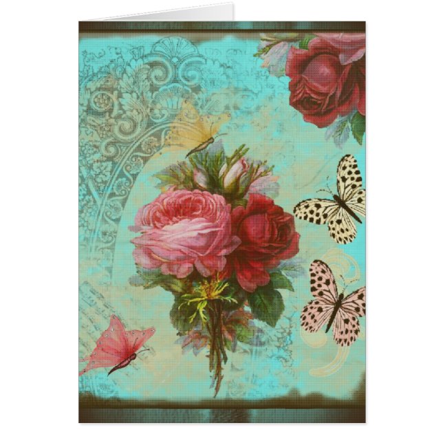 タルジェタ・デ・フェリシタシオン・トゥルケサ・イ・フロレス・ロサス (正面)