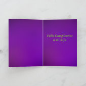 タルジェタ – フェリスクンプレーニョスアミヒジャ カード (内部)