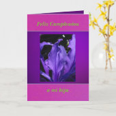 タルジェタ – フェリスクンプレーニョスアミヒジャ カード (黄色い花)