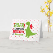 タルジェタDinosaurioサンヴァレンティンパラニーニョ カード (黄色い花)