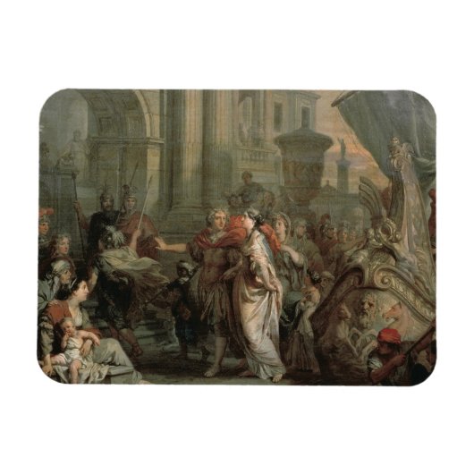 タルソスでのクレオパトラの上陸(油 マグネット (横)