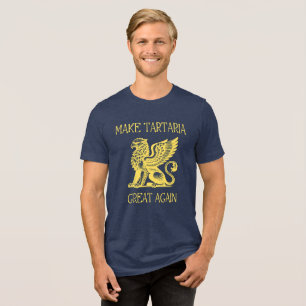 タルタリア共謀説失った帝王マッドフラッド トライブレンドTシャツ