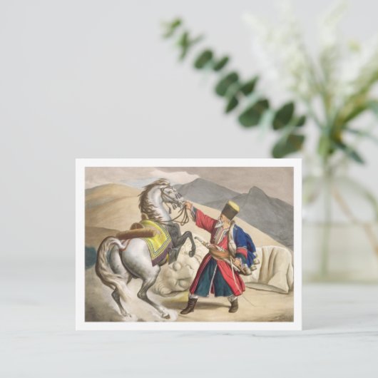 タルタルと彼の馬は、ティエリーBによって刻まれた ポストカード (スタンド正面)