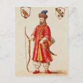 タルタルの衣装を着たマルコポーロ ポストカード (正面)