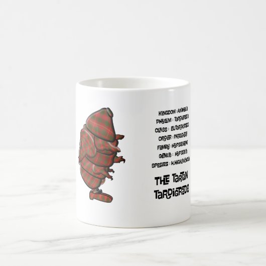 タルタン型のクマムシ コーヒーマグカップ (中央)