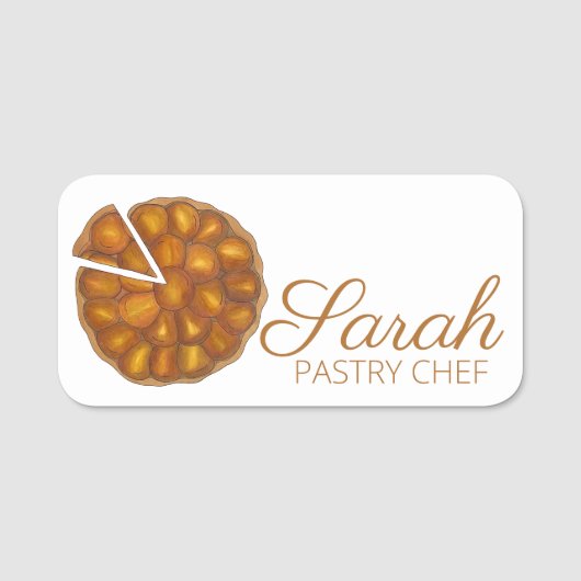 タルテタティンアップルフランスのフルーツタートパイベーカリー 名札 (正面)