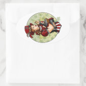 タルトが好きなタルト 楕円形シール (バッグ)