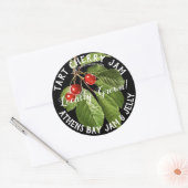 タルトさくらんぼジャム製品ビジネスラベル ラウンドシール (封筒)