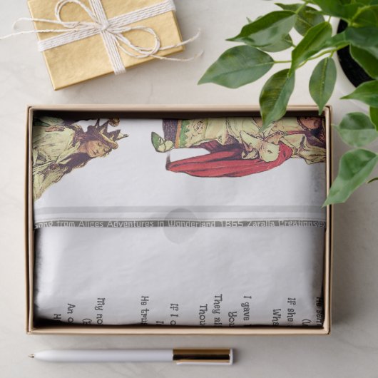 タルトの歌を盗んだ不思議の国のアリス 薄葉紙 (ギフト)