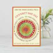 タルトオーフルーツタートパイフランスのペストリーベイクセール 招待状 (スタンド正面)