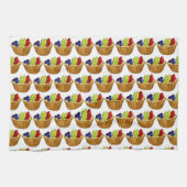 タルトオーフルーツフルーツタートパイフランスのペストリー キッチンタオル (横)