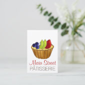 タルトオーフルーツフルーツタートパイフランスのペストリー 名刺 (スタンド正面)