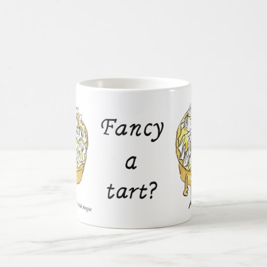 タルトファンシー引用文レモンメレンゲのパイ コーヒーマグカップ (中央)